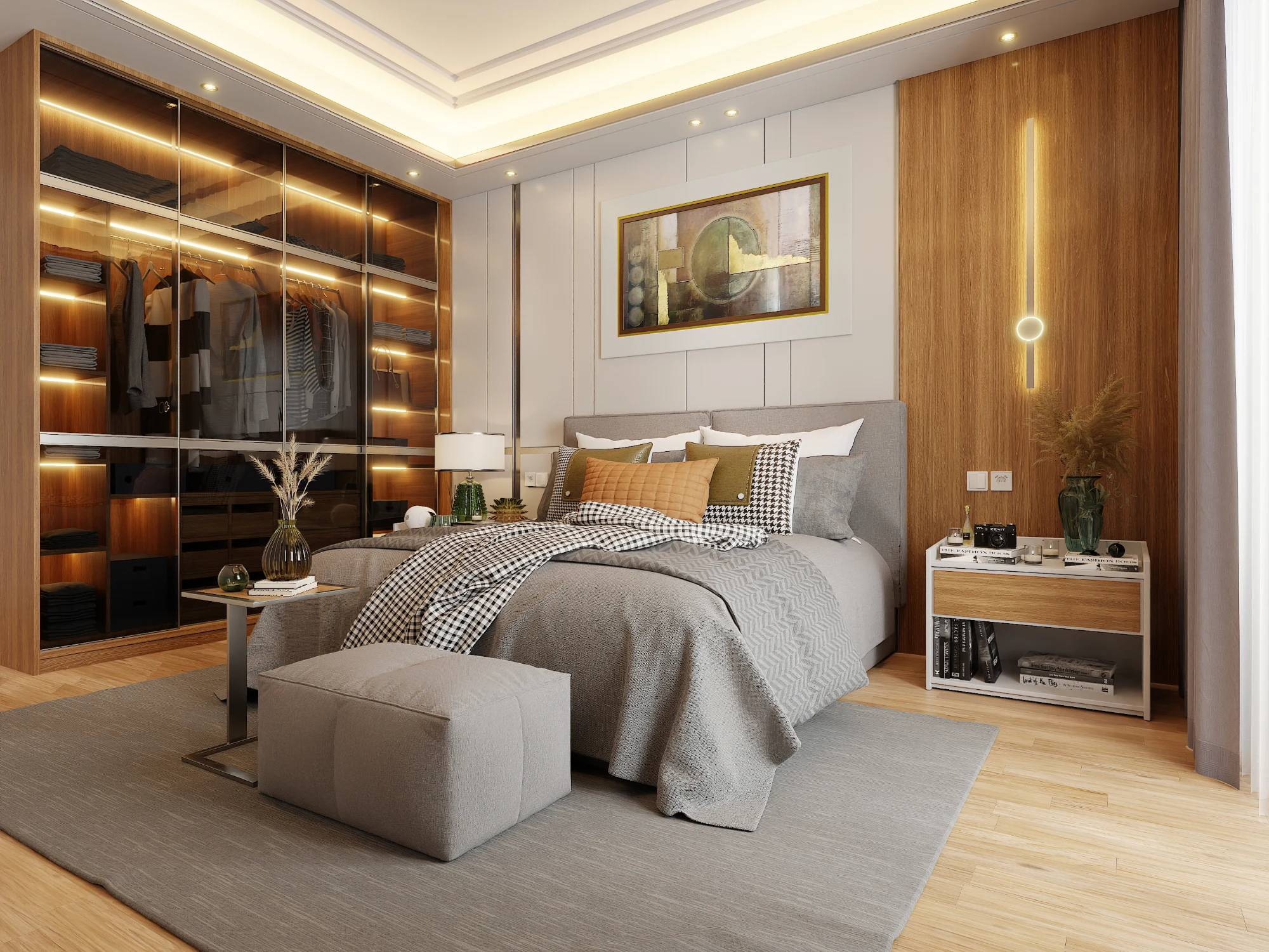 Accent Color Exploration for a Luxury Master Bedroom