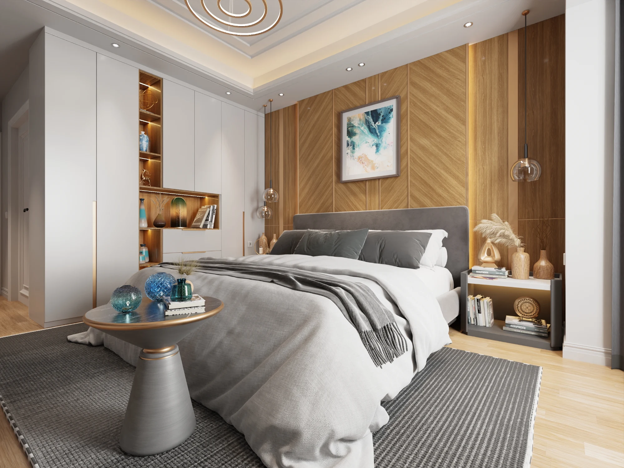 Accent Color Exploration for a Luxury Master Bedroom