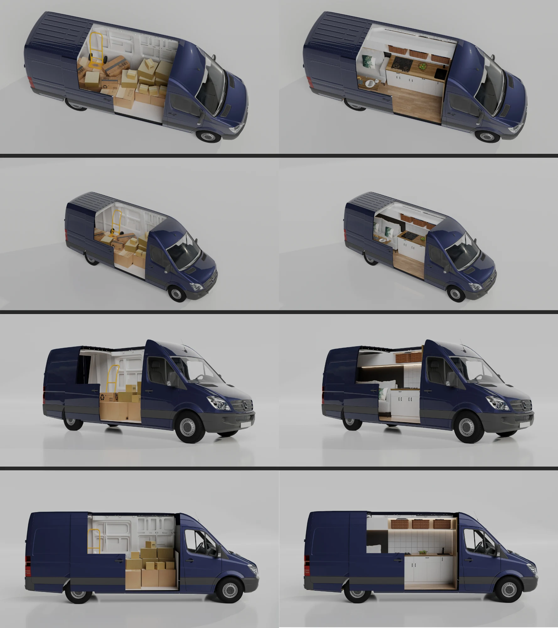 Cargo Van to Custom Camper Conversion