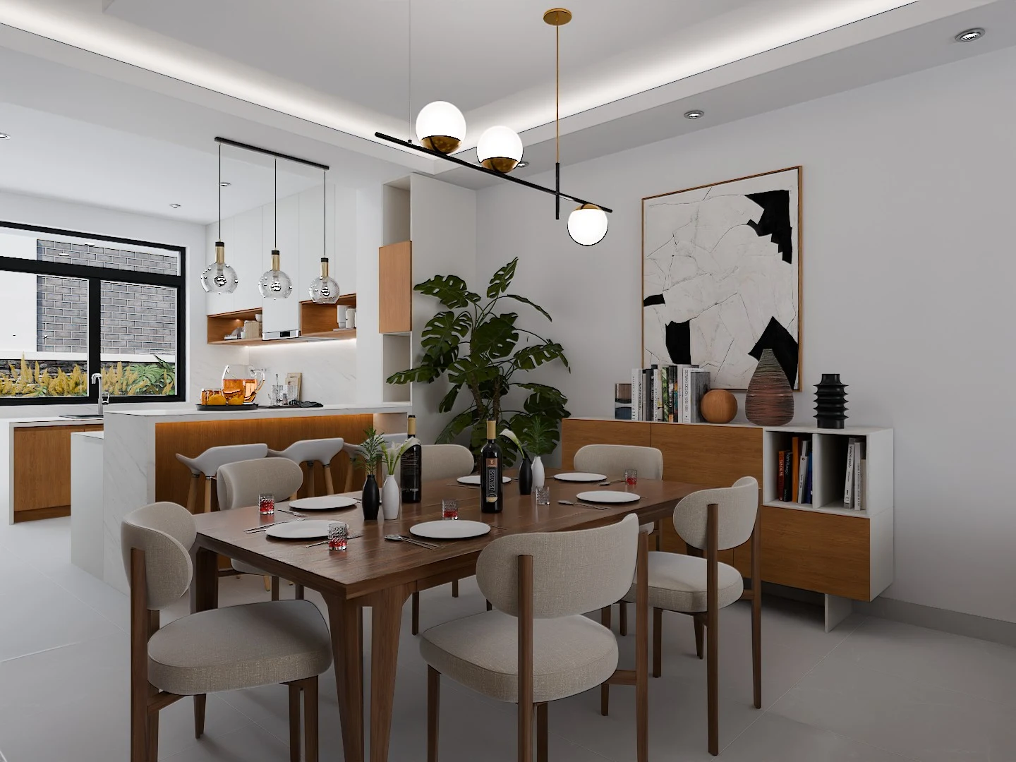 Warm Minimalist Residential Villa